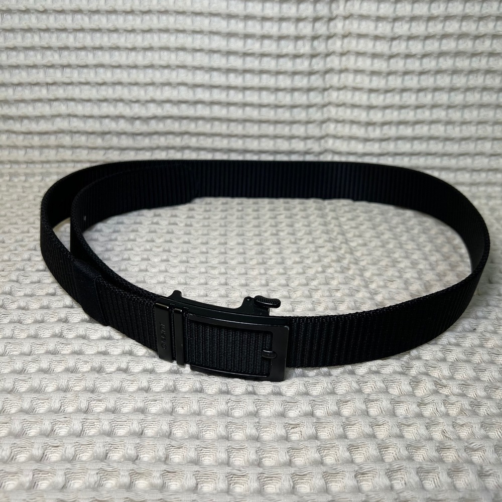 Jukmo Black Nylon Tactical Web Belt Adjustable Metal Buckle Men‎